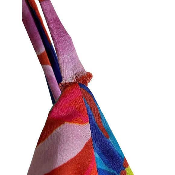 PatBO Aster Cutout Maxi Dress Spring Floral Colorful Art to Wear Prom Size 8 - Picture 11 of 12